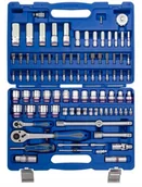 Zestawy narzędziowe - KING TONY Zestaw Narzędzi Nasadki Klucze 96sz 6kt. - miniaturka - grafika 1