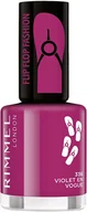 Lakiery do paznokci - Rimmel Flipflop Fashion 8 ml Lakier do paznokci 336 Violet En Vogue - miniaturka - grafika 1