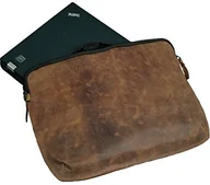 Torby na laptopy - Alassio , 601360  Laptopsleeve Style, 15.6 cala, wykonana z prawdziwej skóry brązowy 601360 - miniaturka - grafika 1