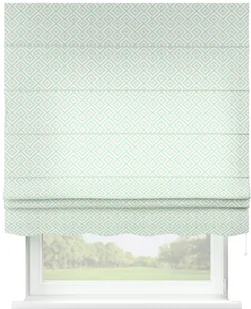 Dekoria Roleta rzymska Florencja szaro miętowe romby na białym tle 50 x 60cm Wyprzedaż do - Rolety Dekoria Roleta rzymska Florencja szaro miętowe romby na białym tle 50 x 60cm Wyprzedaż do - Rolety - miniaturka - grafika 1