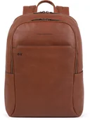 Plecaki - Piquadro Black Square Rucksäcke skórzana 44 cm przegroda na laptopa cuoio CA4762B3-CU - miniaturka - grafika 1