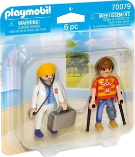 PLAYMOBIL 70079 dual Pack lekarze i chorzy, kolorowy - Figurki dla dzieci - miniaturka - grafika 2