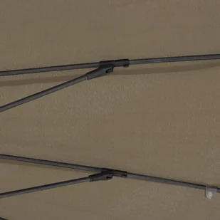 vidaXL Parasol ogrodowy na słupku aluminiowym, 270 cm, taupe vidaXL - Parasole ogrodowe - miniaturka - grafika 4