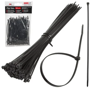 Maclean Organizer Opaski zaciskowe 100 sztuk MCTV-461 B czarne 2.5x100mm MCTV-461 B - Pozostałe akcesoria sieciowe - miniaturka - grafika 2