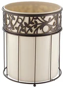 Kosze na śmieci - InterDesign Inter wzornictwo 86941eu Vine kosz na śmieci, wanilia/brąz 86941 - miniaturka - grafika 1