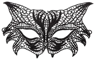 GoDan Maseczka ażurowa, czarna - Dodatki do strojów karnawałowych - miniaturka - grafika 10