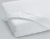 Prześcieradła - Gabel Widelec Jersey prześcieradło z gumką, bawełna, biały, 125x200x0.4 cm SKU - miniaturka - grafika 1