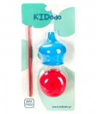KIDodo KIDodo - Zestaw Silikonowych Nakładek na Kubki, Niebieska + Czerwona, 9m+ - Akcesoria do karmienia KIDodo KIDodo - Zestaw Silikonowych Nakładek na Kubki, Niebieska + Czerwona, 9m+ - Akcesoria do karmienia - miniaturka - grafika 2