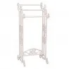 Akcesoria łazienkowe - Clayre & Eef Stojak Na Ręczniki Prowansalski Biały CE4Y0224W - miniaturka - grafika 1