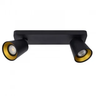 Lucide Preston 09928/10/30 kinkiet lampa ścienna spot 2x5W GU10 czarny - Lampy ścienne - miniaturka - grafika 2