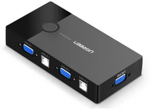 UGREEN Przełącznik switch KVM UGREEN 30357 2-portowy VGA czarny) - Adaptery i przejściówki - miniaturka - grafika 4