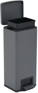 FENIKS vidaXL z pedałem bezdotykowy 30 L szary stal 149572 - Kosze na śmieci - miniaturka - grafika 7
