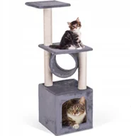 Drapaki dla kotów - Drapak Dla Kota Domek Zabawka Legowisko 93cm - miniaturka - grafika 1