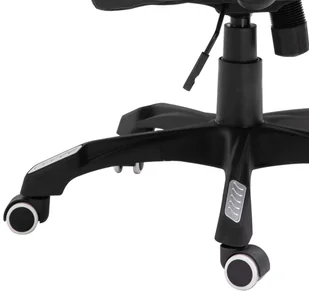 Fotel biurowy, krzesło biurowe vidaXL Krzesło biurowe, czarne, sztuczna skóra - Fotele i krzesła biurowe - miniaturka - grafika 9