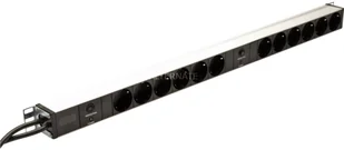 Digitus Listwa zasilająca 12-fach Steckdosenleiste Alu DN-95405 - Listwy zasilające - miniaturka - grafika 2