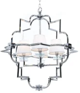 Lampy sufitowe - Lumina Deco Deco LAMPA WISZĄCA NOWOCZESNA BIAŁO-CHROMOWANA BALTIMORE W4 LDP 8020-4 (CHR+WT) - miniaturka - grafika 1