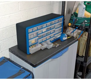 DRAPER Tools Organizer na narzędzia z 30 szufladami, niebieski, 12015 Tools - Narzędzia warsztatowe - miniaturka - grafika 4