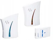 Dzwonki i gongi - Dzwonek Bezprzewodowy Led 2 Gongi 1 Przycisk Alarm - miniaturka - grafika 1