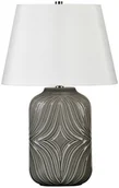 Lampy stojące - Elstead Lighting Lampa stołowa Muse Grey szara oprawa z dekoracyjnym wzorem MUSE/TL GREY - miniaturka - grafika 1