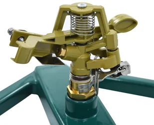 vidaXL Obrotowy zraszacz ogrodowy, 21 x 22 x 13 cm, metalowy - Węże ogrodowe i zraszacze - miniaturka - grafika 3