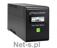 PowerWalker UPS LINE-INTERACTIVE 800VA 2X PL 230V, PURE SINE WAVE, RJ11/45 IN/OUT, USB, LCD VI 800 SW/FR - Zasilacze awaryjne UPS - miniaturka - grafika 3