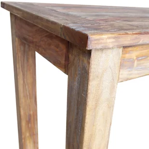 vidaXL Stół do jadalni z litego drewna odzyskanego, 120x60x77 cm - Stoły - miniaturka - grafika 5