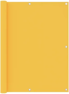 vidaXL Parawan balkonowy, żółty, 120x400 cm, tkanina Oxford vidaXL - Markizy - miniaturka - grafika 2