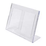 Akcesoria do reklamy - Stojak informacyjny typu L A4 poziomo plexi odlewany LA4L - miniaturka - grafika 1