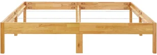 vidaXL Rama łóżka, lite drewno dębowe, 180 x 200 cm - Łóżka - miniaturka - grafika 5