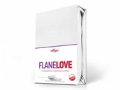 Prześcieradła - Darymex Prześcieradło flanela z gumką BIAŁY/180x200 PFLAG180X200/BIALY - miniaturka - grafika 1