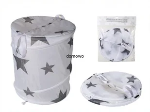 SKŁADANY MATERIAŁOWY KOSZ NA PRANIE ZABAWKI - Kosze na bieliznę - miniaturka - grafika 7