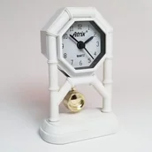 Zegary - Atrix Mini zegar z wahadłem białym #AK42 AK42W - miniaturka - grafika 1