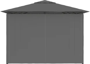 vidaXL Namiot ogrodowy z zasłonami, 4 x 3 m, antracytowy - Pawilony ogrodowe - miniaturka - grafika 15