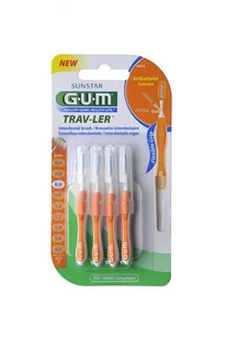 SUNSTAR Sunstar Gum Trav-Ler szczoteczka międzyzębowa 0,9 mm x 4 szt pomarańczowa - Szczoteczki międzyzębowe - miniaturka - grafika 2