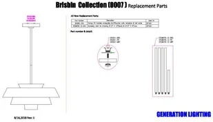Elstead Lighting Lampa Brisbin FE-BRISBIN-MW FE-BRISBIN-MW - Lampy sufitowe - miniaturka - grafika 4
