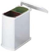 Kosze na śmieci - Hailo 3416001 podblatowy kosz na śmieci typu MF Swing 45.2/16 do szafek od 450 mm szerokości z obrotową klapą 3416001 - miniaturka - grafika 1