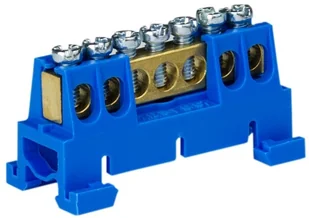SEZ DK a.s. Zacisk listwa zaciskowa 7-torowa niebieska 8061 7/N - Inne akcesoria elektryczne - miniaturka - grafika 2