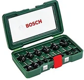 Frezy - Bosch ZESTAW FREZÓW 1/4" 15 SZT - miniaturka - grafika 1