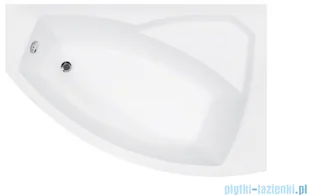Besco Rima 160x100cm wanna asymetryczna prawa + obudowa + syfon (#WAR-160-NP/OAR-160-P/L/19975) - Wanny - miniaturka - grafika 3