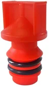 Akcesoria pneumatyczne - AIRPRESS Korek oleju do kompresora czerwony 25 50 l 4384064 - miniaturka - grafika 1