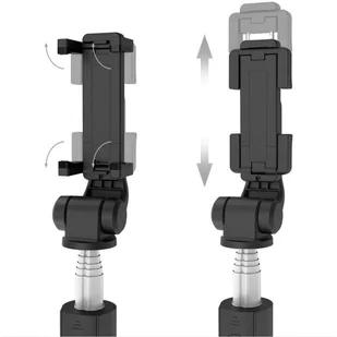 4kom.pl Uchwyt Selfie Stick Tripod bezprzewodowy L01S Wireless Black 1233 - Selfie stick - miniaturka - grafika 3