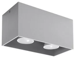 Sollux Lighting Plafon QUAD MAXI szary - Lampy sufitowe - miniaturka - grafika 2