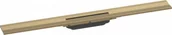 Odpływy liniowe - HANSGROHE 56051140 RainDrain Flex Element zewnętrzny odpływu 80 cm z możliwością przycięcia i do montażu przy ścianie brąz szczotkowany - miniaturka - grafika 1