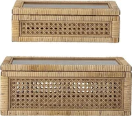 Pudła i pojemniki do przechowywania - Bloomingville Pudełka Nature 2 szt. 82047910 - miniaturka - grafika 1