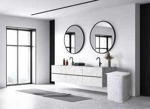 Mirosław Gockowiak Kosz wiklinowy na pranie bieliznę kufer 60x40x30 cm biały - Kosze na bieliznę - miniaturka - grafika 6