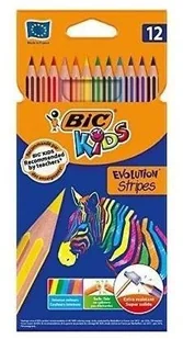 BIC Kredki Eco Evolution Stripes 12 kolorów - Przybory szkolne - miniaturka - grafika 3