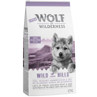 Wolf of Wilderness Little Junior Wild Hills 1 kg - Sucha karma dla psów - miniaturka - grafika 2