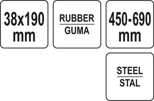 Yato WAŁEK 190 MM Z UCHWYTEM TELESKOPOWYM DO DOCISKANIA KLEJONYCH POWIERZCHNI - Pędzle i wałki - miniaturka - grafika 4
