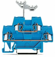 Kostki, złączki, wtyczki - WAGO Terminal przepustowy podwójny WAGO 5 mm Sprężynowe Alokacja N niebieski 280-529 50 szt 280-529 - miniaturka - grafika 1