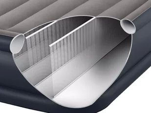 Intex Queen Essential Rest With Fiber-Tech Bip Airbed, Grey, - Materace turystyczne - miniaturka - grafika 3